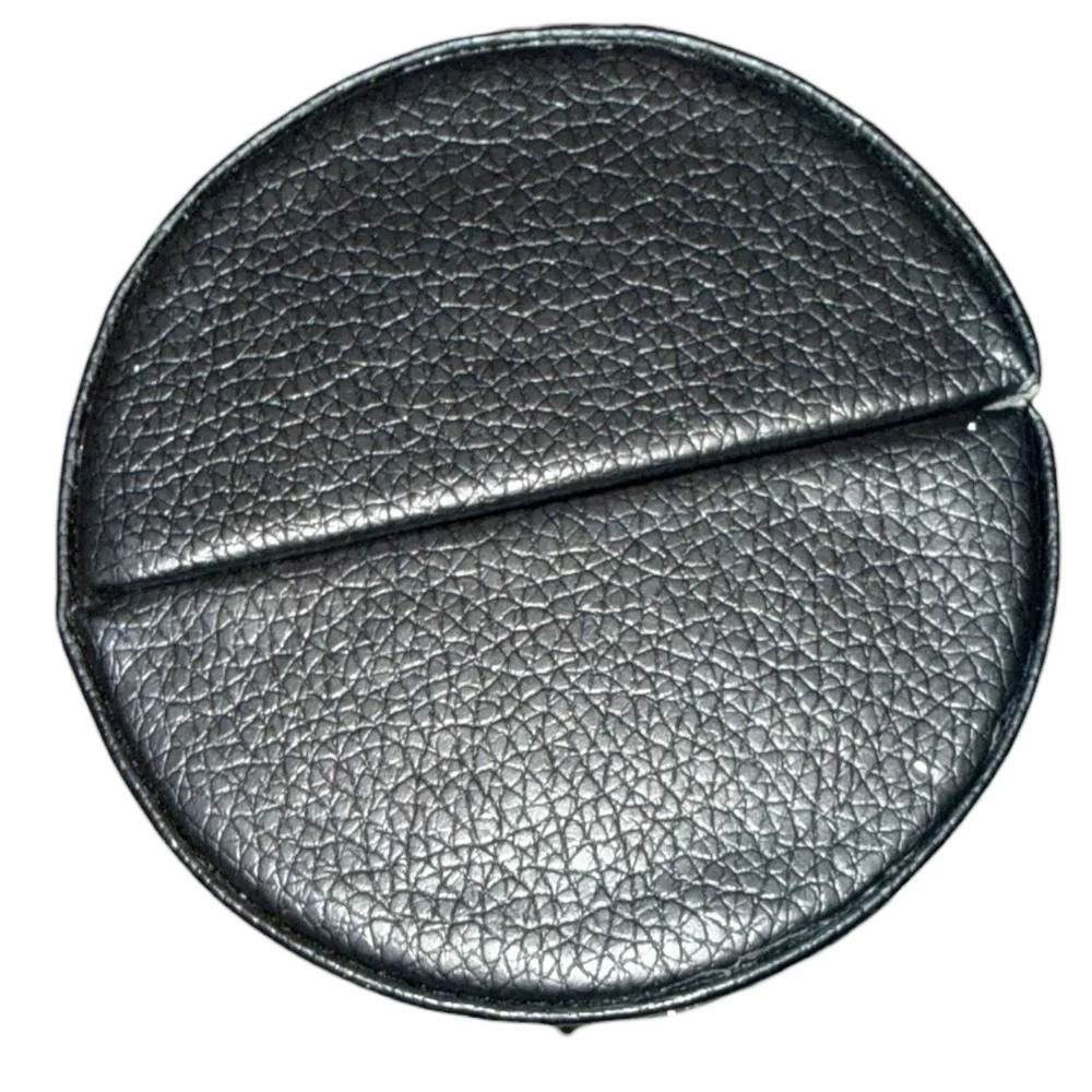Kestrel Black Vegan Leather Makeup Brush Holder Case Gold Bird Influencer Trend